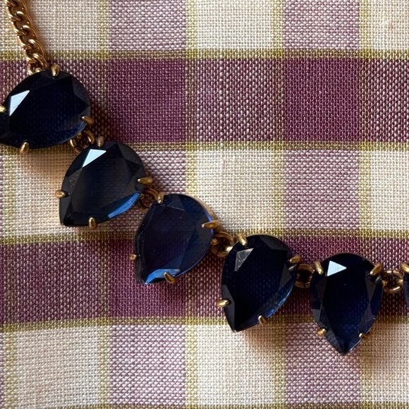 J. Crew Blue Stone Necklace Teardrop Shape - 20" - Picture 5 of 7